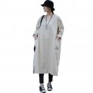 Autumn Winter Dress Women Casual Tops Thickening Jacquard V-Neck Vintage Pullovers Loose  Plus Size 