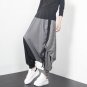 Trousers Personality Loose Harem Pants Plus Size Elastic Waist Pants Hanging Drawstring Big Crotch P
