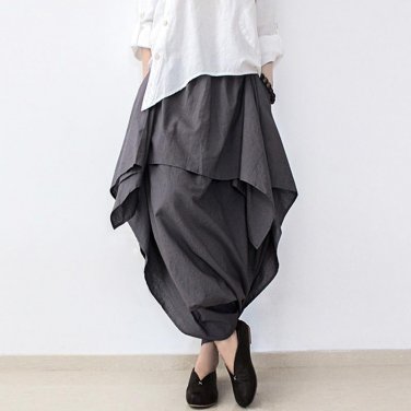 Women Pants  Linen Ruffled Harem Pants Women Pantalon Femme Trousers Women Camouflage Sweatpants Wom