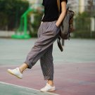 Trousers For Women Summer Autumn Women\'s Linen Pants Loose Trousers Female Brand Harem Pants Stripe