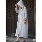 Autumn Winter Jackets Women Vintage Loose Hooded Handmade Plate Buttons Outerwear Casual Long Cotton