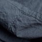 Spring Autumn Dresses Solid Long Sleeve Handmade Button Plus Size Cotton Dress Casual Black Dress S1