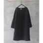 Winter Women Dress Vintage Warm Cotton-padded Solid Rhombus Cotton Pullover Loose Medium-long Wadded