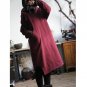 Autumn Winter Dress Vintage Cotton Fleece Pullover Thickening Hooded All-match Loose Dress Women Cas