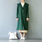 Autumn Winter Jacket Women Solid Vintage Hooded Covered Button Loose Long Thickening Cotton Fleece H