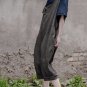 Summer Autumn Harem Pant Handmade Plate Button Plus Size Loose Bib Pants Vintage Casual Trousers Ove
