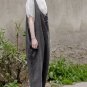 Summer Autumn Harem Pant Handmade Plate Button Plus Size Loose Bib Pants Vintage Casual Trousers Ove