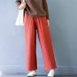 Women Winter Pants Casual Solid Stripes Straight Cotton-padded Trousers for Women S483