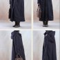 Women Winter Jackets Vintage Thickening Plus Size Hooded Linen Cotton-padded Casual Long Outerwear C