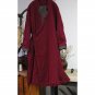 Winter Coat Women Vintage Slanting Lapel Handmade Plate Button Loose Wadded Jacket Long Casual Cotto