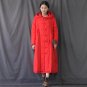 Winter Jacket Women Solid Vintage Loose Big Hood Handmade Plate Butoons Long Cotton-padded Coats S27