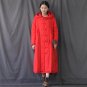 Winter Jacket Women Solid Vintage Loose Big Hood Handmade Plate Butoons Long Cotton-padded Coats S27