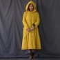Winter Jacket Women Solid Vintage Loose Big Hood Handmade Plate Butoons Long Cotton-padded Coats S27