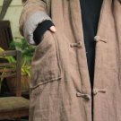 Winter Jacket Women Plus Size Handmade Plate Button Thicken Big Hood Long Wadded Jacket Loose Cotton