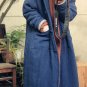 Winter Jacket Women Plus Size Handmade Plate Button Thicken Big Hood Long Wadded Jacket Loose Cotton