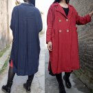 Spring Autumn Linen Jacket Double Breasted Plus size Women Coat Casaco Feminino Windbreaker Women Cl
