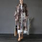 Spring Autumn Trench Coat Chinese Style Stand Collar Plate Buttons Outerwear Long Plus Size Feminine