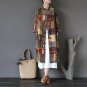 Spring Autumn Trench Coat Chinese Style Stand Collar Plate Buttons Outerwear Long Plus Size Feminine