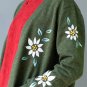 Women Autumn Winter Jacket Retro Exquisite Embroidery Long-sleeve Knitted Cardigan S420