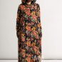 Winter Jacket Women Vintage Big Hooded Witch Robe Plus Size Pleated Casual Velvet Lining Thermal Lon