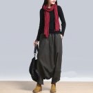 Casual Linen Pants Brand Style Loose Harem Pants Plus Size Elastic Waist Women\'s Pants Trousers for