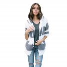 Street Style Hooded Winter Coat Spliced Color Coat Jacket Hoodies Parka Outwear