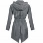 Women Lightweight Travel Waterproof Raincoat Hoodie Windproof Hiking Coat Jacket