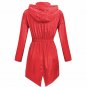 Women Lightweight Travel Waterproof Raincoat Hoodie Windproof Hiking Coat Jacket