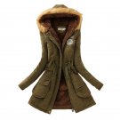 Winter Women Coat 2017 Parka Casual Outwear Military Hooded Coat Woman Clothes Fur Coats female Wint