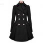 2016 Direct Selling Real Cotton Nylon Women Jacket Women Ladies Lapel Windbreaker Long Winter Parka 