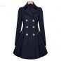2016 Direct Selling Real Cotton Nylon Women Jacket Women Ladies Lapel Windbreaker Long Winter Parka 