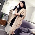 Women Winter Brand Scarves Pashmina Triangle Faux Tassel Woolen Scarf and Shawl Thickening Knitting 