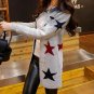 autumn winter womans star cardigan loose knit sweater coat outerwear pocket women\'s blouses tops ge