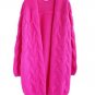 EAS Winter New Women Slim V-Neck Sweater Casual knit Cardigan Sweater Long Coat