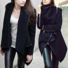 High quality Europe fashion Stylish Womens Slim WOOL Warm Long Coat Jacket Windbreaker Outwear winte