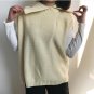 harajuku style 2017 korean sweaters women new winter Lapel collar wool knit coat kawaii cute racket 