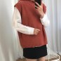 harajuku style 2017 korean sweaters women new winter Lapel collar wool knit coat kawaii cute racket 