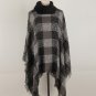 2017 Irregular Women Tassel Cloak Large Size Sweater Geometric Irregular Cloak Coat Winter Popular L
