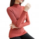 2017 Autumn Winter Knitting Sweater And Pullover For Women Casual  Turtleneck Elastic Coat Female Wa