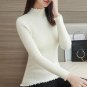 2017 Autumn Winter Knitting Sweater And Pullover For Women Casual  Turtleneck Elastic Coat Female Wa