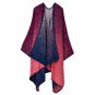 2016 Autumn and winter Shawl New Women Grid Wild Travel Shawl Imitation Cashmere Split Thicken Cloak