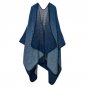 2016 Autumn and winter Shawl New Women Grid Wild Travel Shawl Imitation Cashmere Split Thicken Cloak