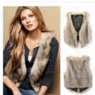 Women Short Section Casual Winter Autumn Short Section Faux Fur Vest Coats Plus Size Sexy Waistcoats
