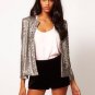 New Women Casual Basic Autumn Winter Sequins Top blusas Blazer Fashion Coat Jacket Long Sleeve Large