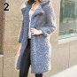 Women\'s Winter Fashion Solid Color Warm Furry Coat Lapel Long Sleeve Overcoat