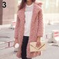 Women\'s Winter Fashion Solid Color Warm Furry Coat Lapel Long Sleeve Overcoat