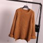 of the new winter sweater loose coarse needle sleeve head all-match female knitted sweater coat thic