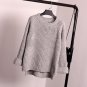 of the new winter sweater loose coarse needle sleeve head all-match female knitted sweater coat thic