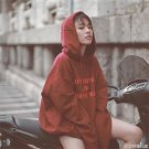 Free Shipping Women Oversized Fashion Hoodie Letters Print Loose Casual BF Style Hoodie Autumn Winte