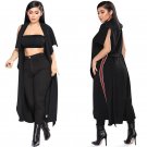 Misstyle Autumn/Winter Elegant Women Casual Open Front Blazer Suits Cape Trench Coat Duster Coat Lon